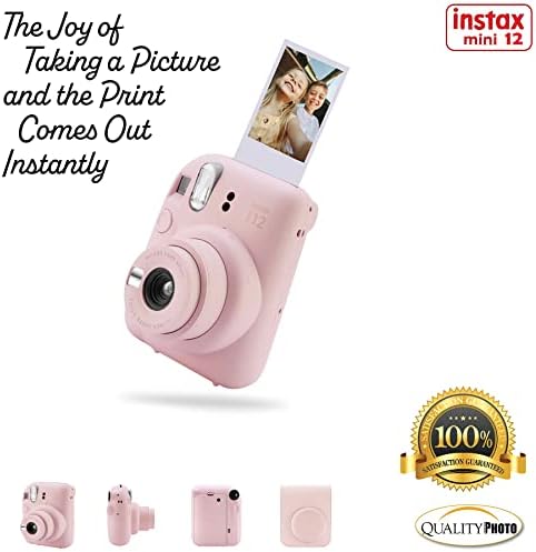 Fujifilm Instax Mini 12 Instant Camera with Case, Decoration Stickers, Frames, Photo Album and More Accessory kit (Blossom Pink)… - Image 4