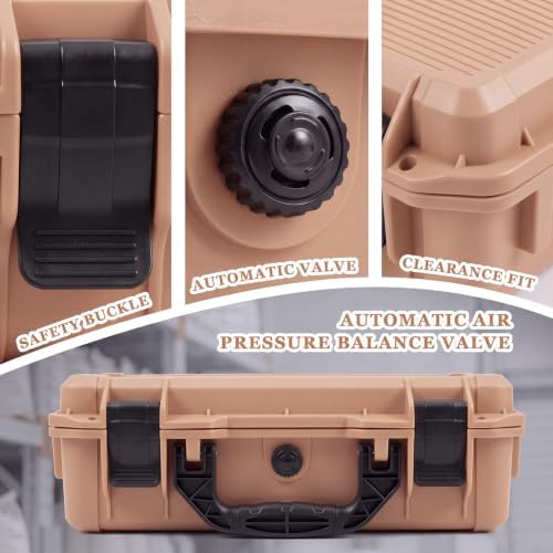 Relaxweex 13 x 9.5 x 4.1 Inch Hard Case, Stripe Shell, Rose Gold - Image 6