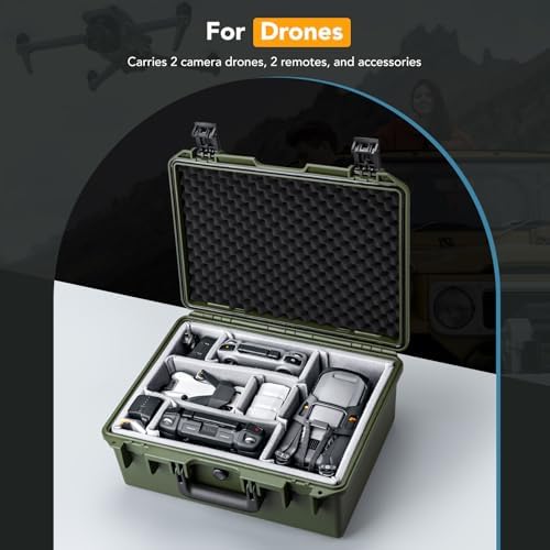 Lykus PVC1 Hard Case with Dividers for Cameras,Lenses,DJI Mavic/Air/Mini - Image 3