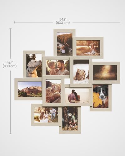 SONGMICS 12-Pack 4 x 6 Collage Picture Frames with Glass Front - Image 4