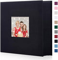 Artmag Fabric Photo Album 4x6 1000 Large Capacity for Family Wedding Anniversary Linen Album Holds 1000 Horizontal and Vertical Photos (1000 Pockets, Black) by Artmag