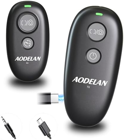 Upgraded Rechargeable USB-C Wireless Shutter Release Camera Remote Control by AODELAN