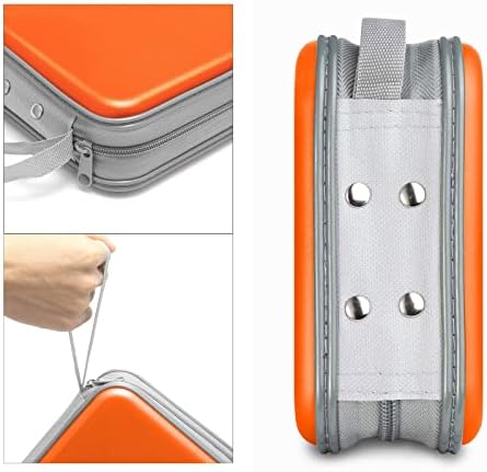 Siveit CD/DVD Cases 40 Capacity Disc Storage Binder for Car(Orange) - Image 3