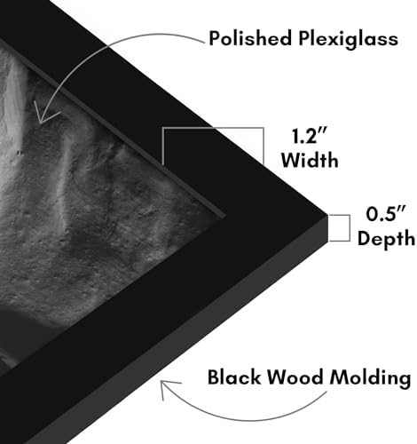Americanflat 16x26 Poster Frame - Engineered Wood - Black - Image 3
