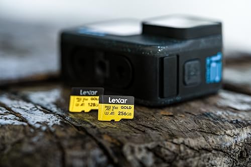Lexar 256GB Gold Micro SD Card, 280MB/s Read, 4K, V60, UHS-II, A1 - Image 2