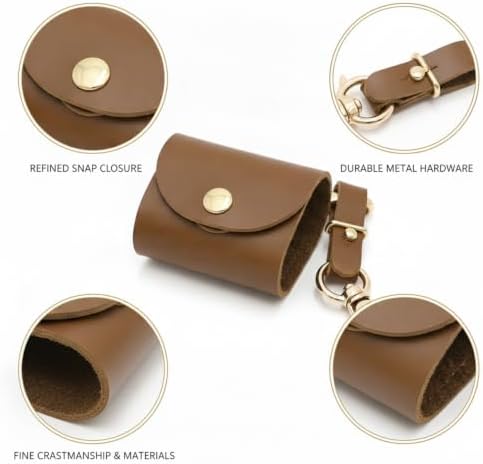 Compact PU Leather Film Roll Case for 35mm & 120 Format - Portable Storage Pouch with Keychain Loop - Image 6