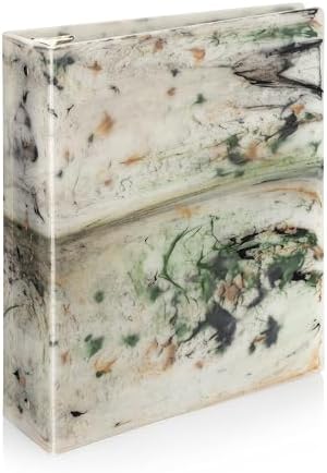 Carstens Limited Edition 3-Inch Green Marble Heavy Duty 3-Ring Binder – Side Opening, Waterproof, Durable Plastic, No-Gap Rings, Holds 400 Sheets, BPA-Free, Made in USA (1719-3R) - Image 2