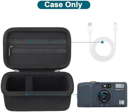 Canboc Carrying Case for KODAK EC35/ KODAK EKTAR H35 Film Camera, Black - Image 2