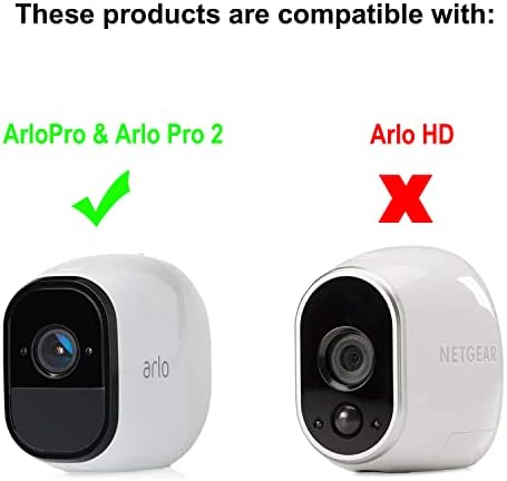 Batmax Set of 3 Silicone Skins for Arlo Pro and Arlo Pro 2 Wire-Free Cameras Covers Protection in Black VMA4200C - Image 2