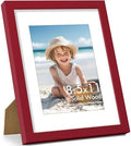 Vittanly 8.5x11 Picture Frame Made of Solid Wood for Wall & Tabletop, Red by Vittanly