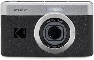 KODAK PIXPRO C1 13MP Compact Digital Camera, 26mm Fixed Lens, Black - Image 2