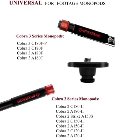 IFOOTAGE Quick Release Plate, Genuine Cobra 3 / Cobra 2 Quick Release Plate Mount（2 Pack） - Image 2
