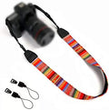 Camera Strap Canvas Rainbow Shoulder Strap with Quick Release Buckles by WANBY