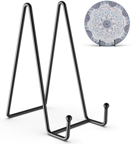 3 Pack 8 Inch Plate Stands for Display - Decorative Book Stand for Picture by HONGYUTAI