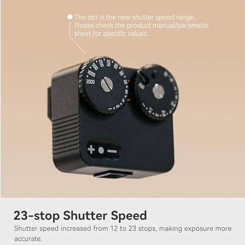 Film Camera Exposure Meter, 2 Dial Electronic Camera Light Meter with Adjustable Cold Shoe Mount, 45° Light Metering & Adjust ISO, Aperture and Shutter Speed, Compatible with Various Cameras - Image 5