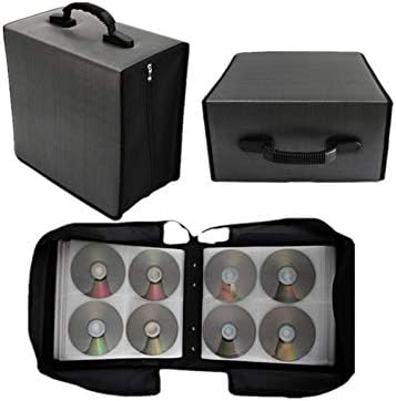CD/DVD Case Holder Organizer Wallet Sleeves Booklet Binder,Storage 400 Capacity Disc(Gray) - Image 6