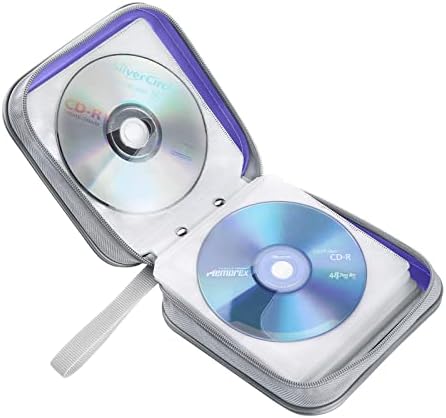 Siveit CD/DVD Cases 40 Capacity Disc Storage Binder for Car(Lavender) - Image 5