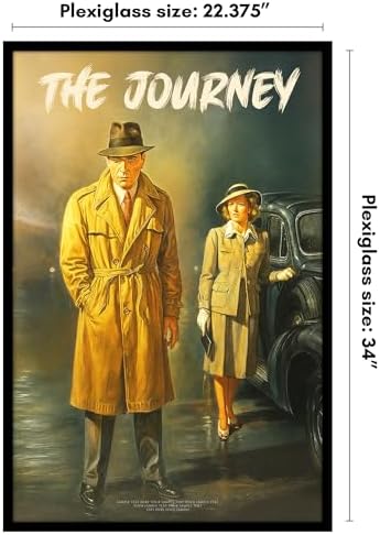 Americanflat 22.375x34 Poster Frame - Slim Molding - Black - Image 2