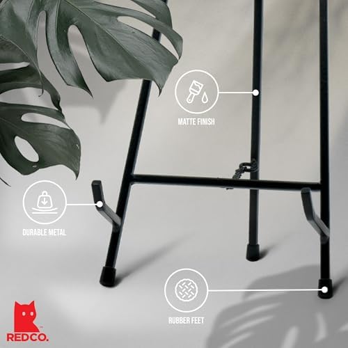 Red Co. 13” Tall Modern Metal Tripod Plate Stand and Art Holder Easel, Black - Image 3