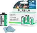 FUJIFILM 400 Color Negative Film (35mm Roll Film, 36 Exposures, 3-Rolls) + BluebirdSales Microfiber Cleaning Cloth by FUJIFILM