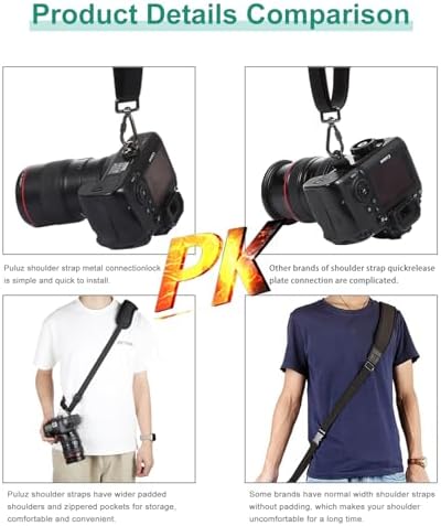 PULUZ Camera Shoulder Strap with Quick Release and Anti-Slip Soft Pad, Adjustable Camera Sling Strap for Photographers - Image 6
