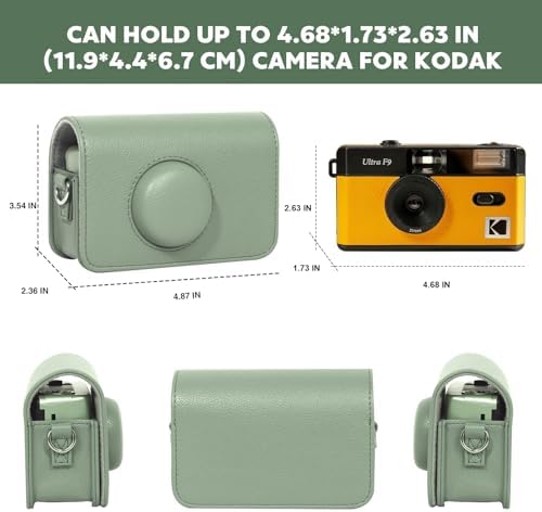 Camera Case for KODAK EKTAR H35 H35N Half Frame Film Camera, Green - Image 3
