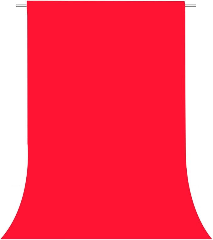 Red Photography Backdrop for Photoshoot, Fabric 3x5ft | Versatile Studio Photo Backgrounds, Non Reflective, Easy to Use, for Portraits, Product, Party, Video Creation by TERSUM