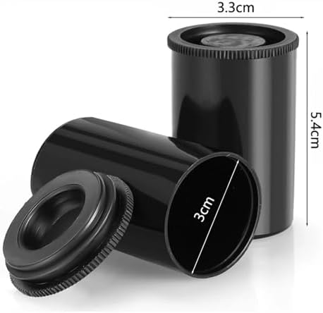 80pcs Plastic Empty Film Canister Camera Reel Storage Case for 35mm Accessories Art for Film,Keys,Art Beads Storage(Black) - Image 4