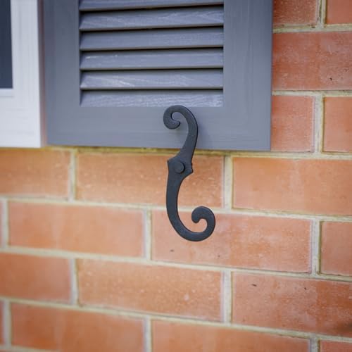 Renovators Supply Manufacturing Decorative S Style Window Shutter Dogs, Cast Aluminum, Rust Resistant Powder Coated, Includes Mounting Screws, 6.5 Inches, Pack of 20 Pairs - Image 3
