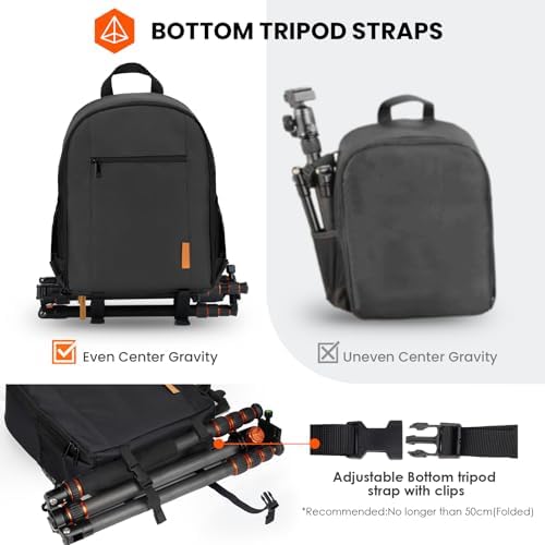 TARION Small Camera Backpack for Photographers Compact 12L Black TB-S - Image 4