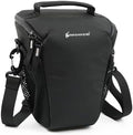 Besnfoto Camera Bag Small, Top-Load Holster Case for Mirrorless DSLR Compatible with Sony A7 IV, Canon R5 R6, Nikon Z6 Z7 with 24-70mm Lens, Compact Travel Shoulder Case with Belt Loop by Besnfoto