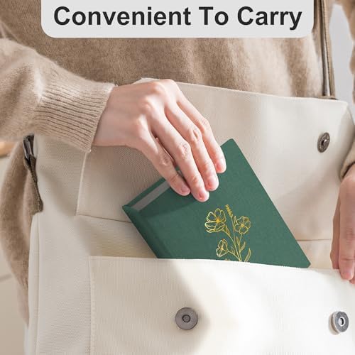 Holoary Photo Album 4x6 100 Photos, 100 Pockets 4”x6” Picture Album, Linen Fabric Cover Picture Book for Photos, 4x6 Photo Albums for Family Weddings Travel Memories(Dark Green) - Image 6