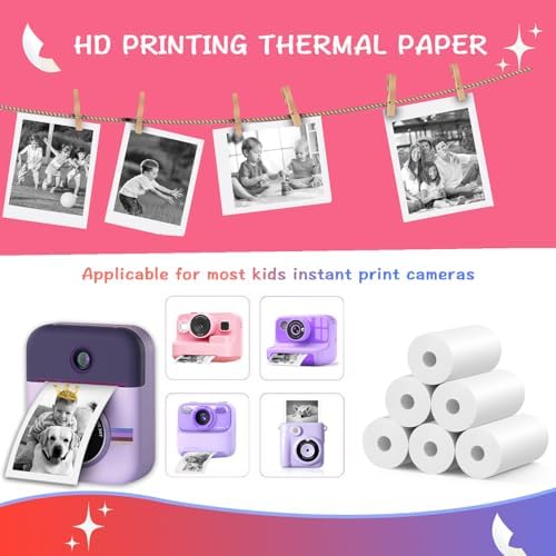 MIARALA 15 Rolls Instant Camera Refill Print Paper, HD Print Camera Paper - Image 3
