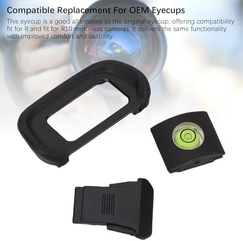 VBESTLIFE Camera Eyecup for R10, 3 in 1 Camera Viewfinder Eyecup Bubble Level Hot Shoe Cap for R, Fit for R10 Mirrorless - Image 3