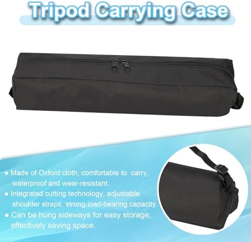 PATIKIL Tripod Carrying Case Oxford Cloth 16.93"x3.54" Black 2Pcs - Image 4