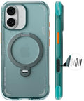 TORRAS Ostand Q3 Air for iPhone 17 Case with 360 Magnetic Stand, Fit for MagSafe, Mil-Grade Drop Tested, Camera Control Button, Shockproof Phone Case for iPhone 17 6.3'', Glacier Sprint by Unknown