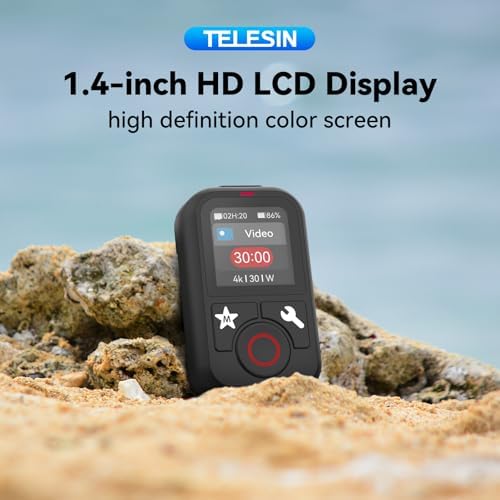 TELESIN T13 Waterproof Wireless Remote Control for GoPro | Color LCD Dispaly, Smart Controller with Wrist Strap Compatible with Go Pro 13 12 11 10 9 8 Black Max Mini Action Camera Accessories - Image 2