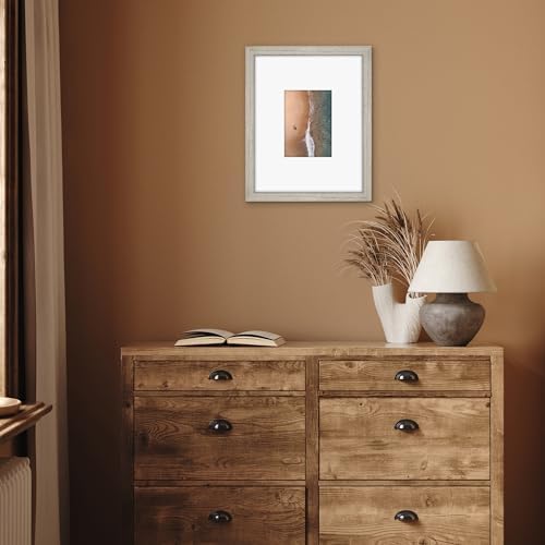 Americanflat 11x14 Picture Frame - Matted to 5x7 - Driftwood - Image 4