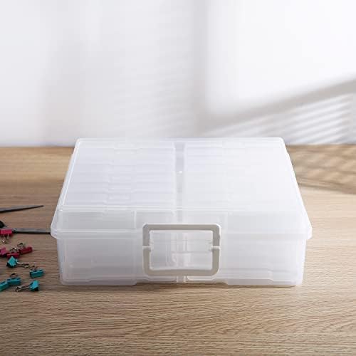 4" x 6" Photo Storage Case with Handle, 16 Inner Photo Organizer Keeper, Extra Large Storage Picture Boxes, Seed Storage, Transparent Craft Keeper (16 Pack Inner Box) - Image 7