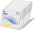 8 pack Acrylic Sign Holder 4 x 6 Inches,Clear Plastic Sign Holder Paper Photo Display，Menu Tabletop Stand，Clear Acrylic Picture Frame，Flyer Holder（Horizontal） by DESONAUT