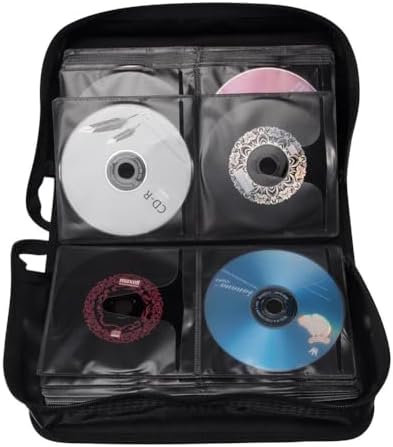 128 Capacity CD/DVD case Wallet, Storage,Holder,Booklet （Silver） - Image 5