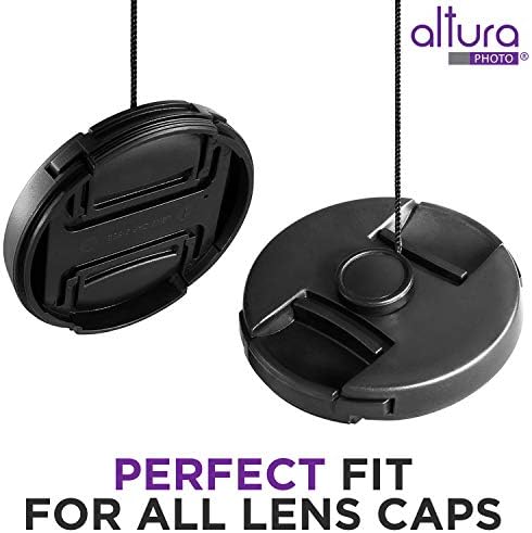 Altura Photo 5 Pcs Lens Cap Leash, Keeper, Tether & Holder for Camera Lens - Image 3