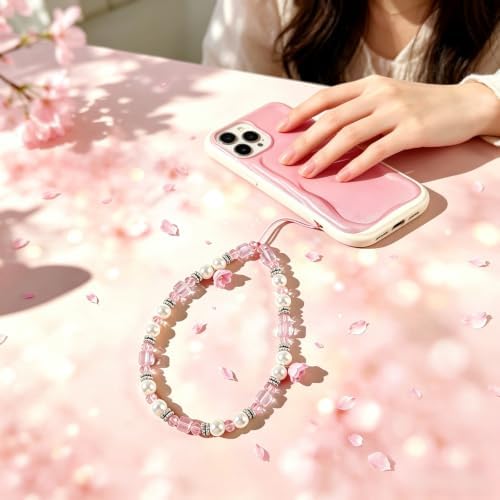 Phone Charm Beaded Camera Wrist Strap Cute Chain Lanyard Wristlet - Image 3