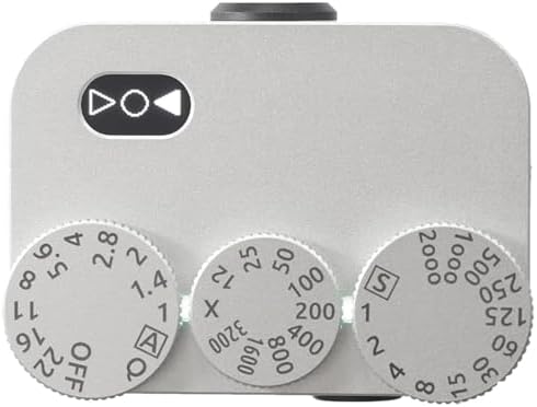 Camera Top Light Meter, Film Camera Exposure Meter, 3 Dials Retro Exposure Indicator, High Precision, Multiple Metering Modes, 20 Hours Endurance, Compatible with Film Cameras White by Unknown