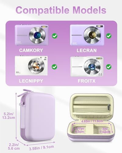 ProCase Digital Camera Case for KODAK Pixpro, Compact Travel Bag -Violet - Image 2