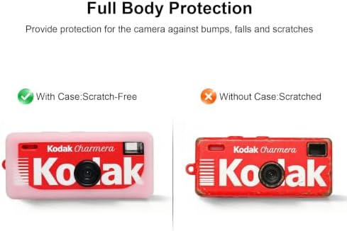 BOVKE Silicone Case for KODAK CHARMERA Keychain Digital Camera, Transparent - Image 3