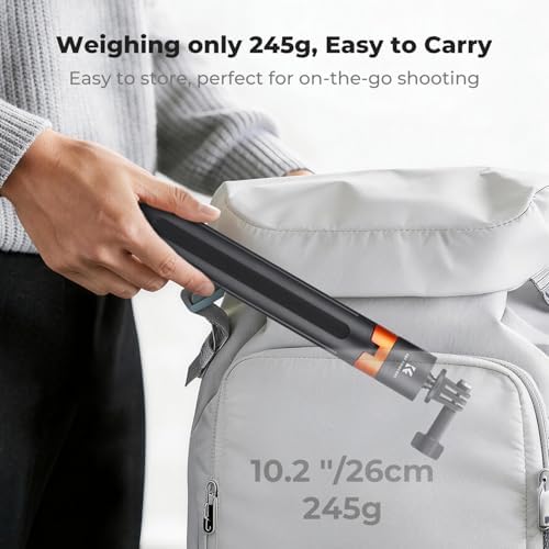 K&F CONCEPT 142cm/55.9" Telescopic Selfie Stick Tripod for Action Camera - Image 7