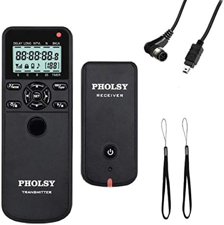 PHOLSY Camera Timer Remote Release Control with Intervalometer for Nikon by PHOLSY%C2%AE