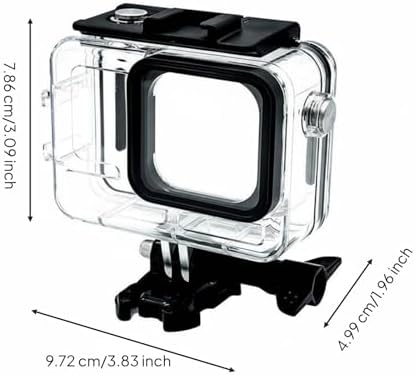 Waterproof Camera Case Housing Shell Cover with High Light Glass Window and Universal Mount Screw Shock Resistant Pc and Stainless Steel Guard Suitable for Scuba Swimming Kayaking Travel - Image 6
