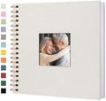 Scrapbook Photo Album, Linen Covered, 10x10 Inches, 40 Sheets/80 Pages by Yopih
